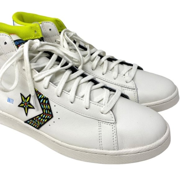 Converse Pro Leather All Star High Top White Leather Men’s Sneakers Size 172187C - Picture 7 of 9